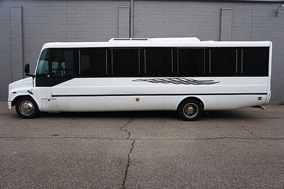 35 Passengers limo bus