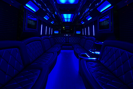 lansing limo bus interior