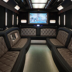 party bus rental fenton interior