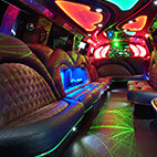 leather seating on a limo